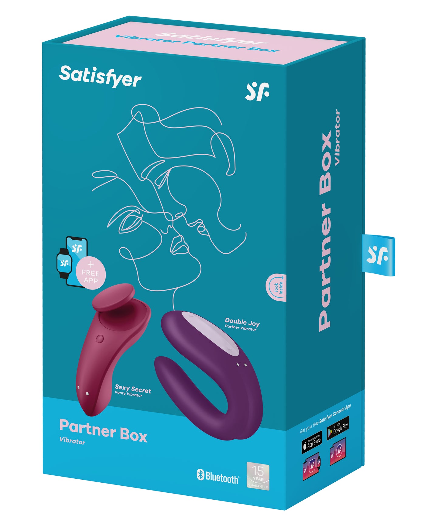 Partner Box 1 Violet - Double Joy & Sexy Secret Panty Vibrator Set