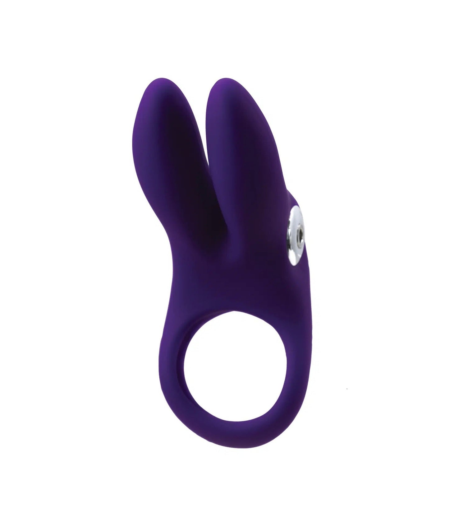 Anillo Vibrador Sexy Bunny con Orejas de Conejo - Morado profundo