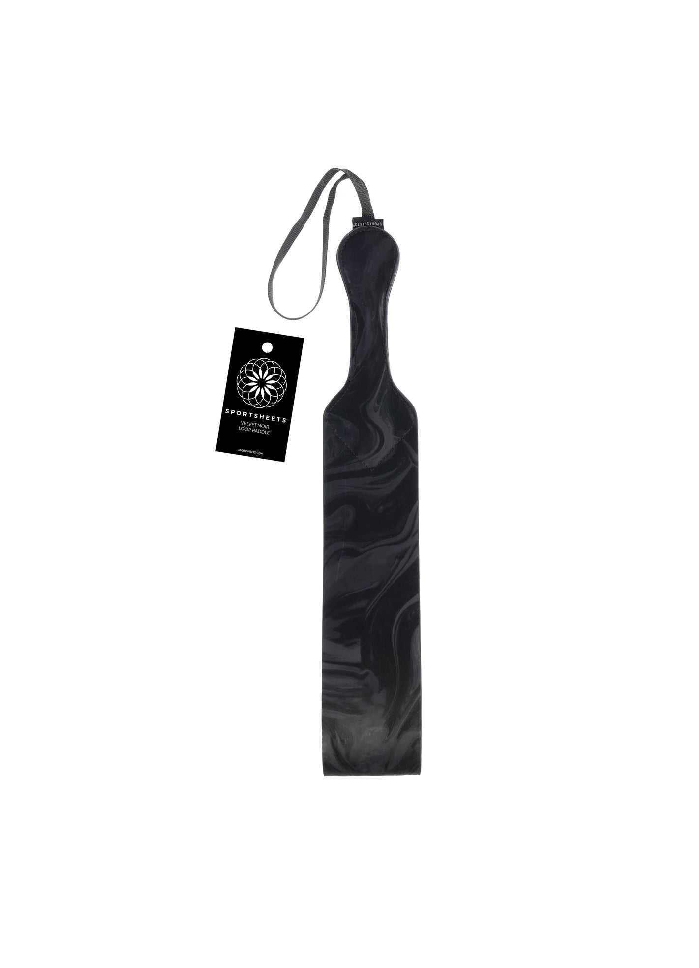 Velvet Noir Paddle de Cuero Vegano – Negro