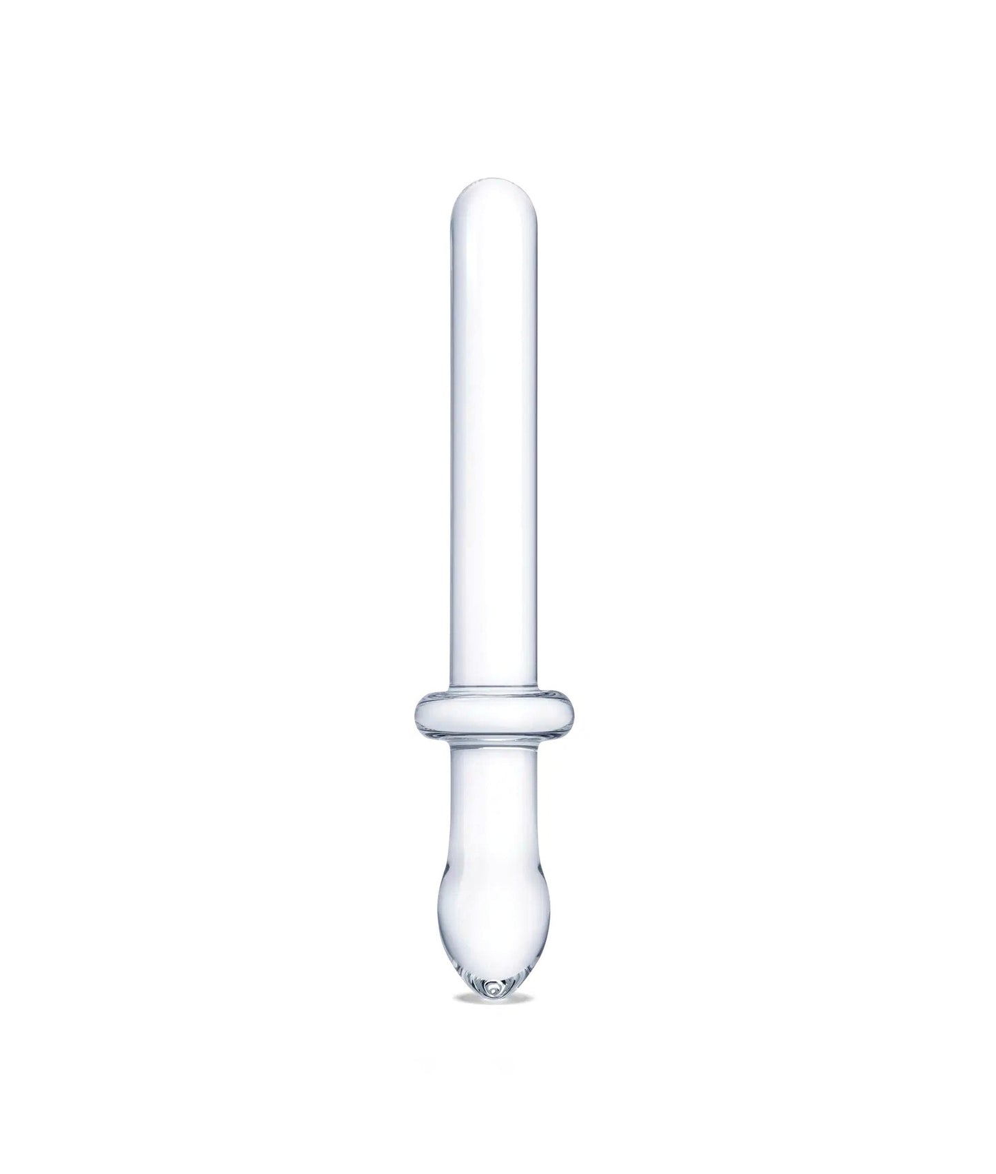 ildo Clásico Liso de Doble Punta – Transparente – 23,5 cm para Estimulación Versátil