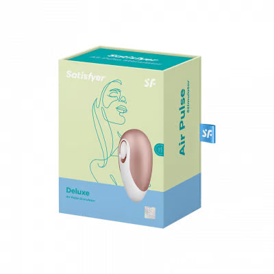 Satisfyer Pro Deluxe Air Pulse Clitoral Stimulator - Rose Gold