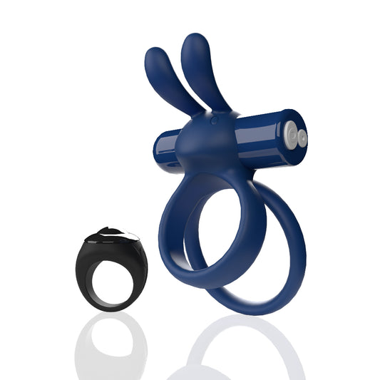 Rechargeable Remote Rabbit Cock Ring XL – Blue