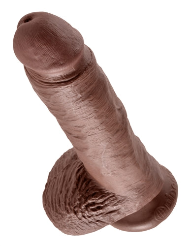 8 Inch Realistic Suction Cup Dildo - King Cock Tan