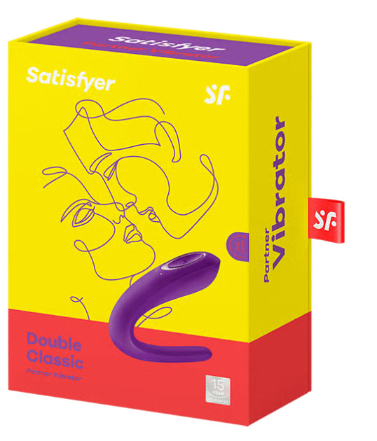 Double Classic Partner Vibrator - Couples Wearable Clitoral & G-Spot Stimulator