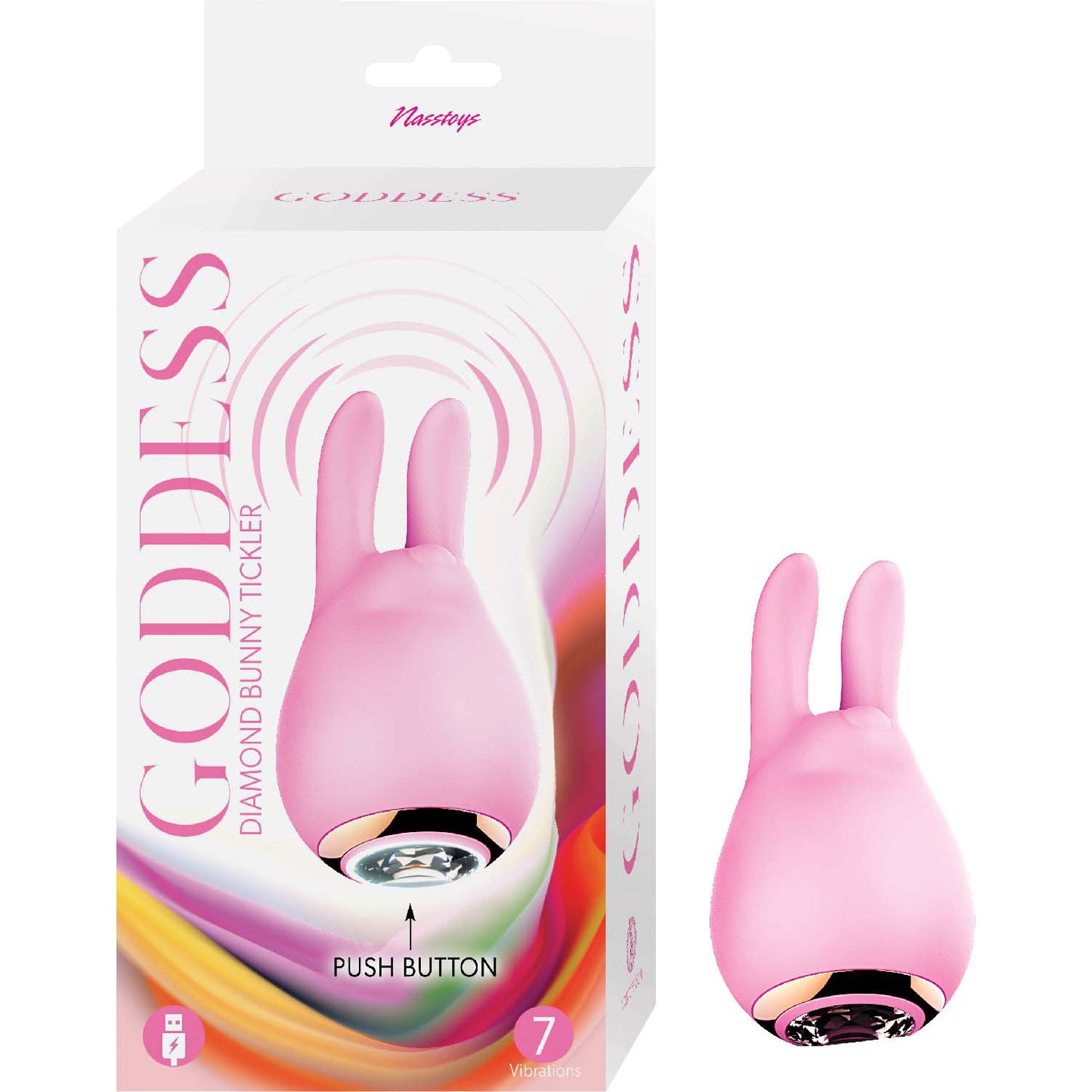 Goddess Diamond Bunny Tickle - Mini Rabbit Ear Clitoral Vibrator