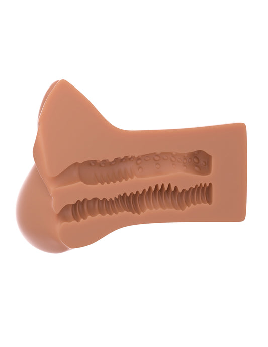 PDX Plus Pick Your Pleasure XL Double Male Masturbator - Realistic Dual Orifice XL Stroker