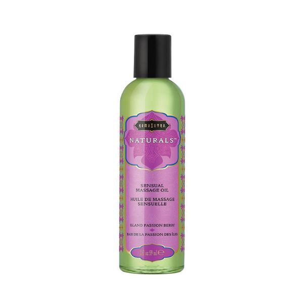 Naturals Massage Oil - Island Passion Berry - 2 Fl Oz (59 ml)