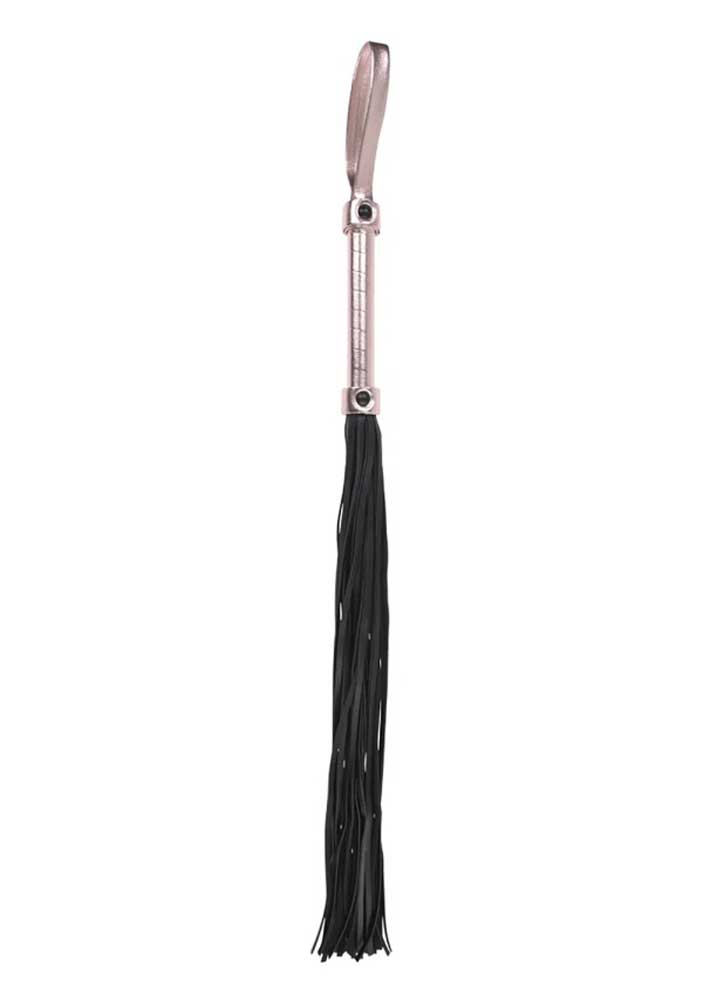 Flogger Brat 30 Falls Suede Flogger - Rose Gold & Black