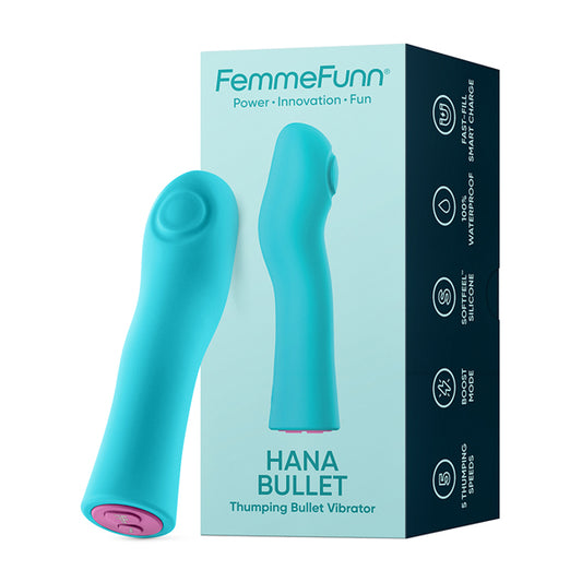 Rechargeable Thumping Bullet Vibrator - 5 Pulsating Speeds + Boost, Waterproof Silicone