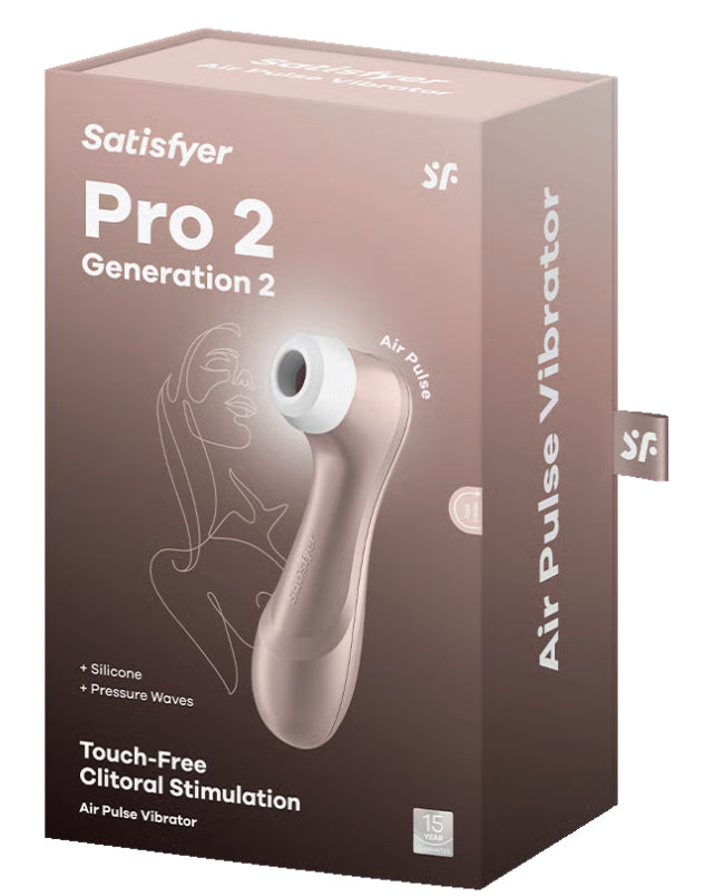 Satisfyer Pro 2 Generation 2 Air Pulse Clitoral Stimulator - Rose Gold