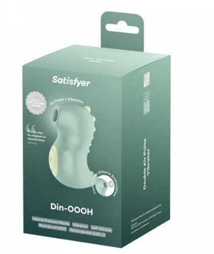 Satisfyer Din-Ooh - Green Air Pulse Clitoral Stimulator