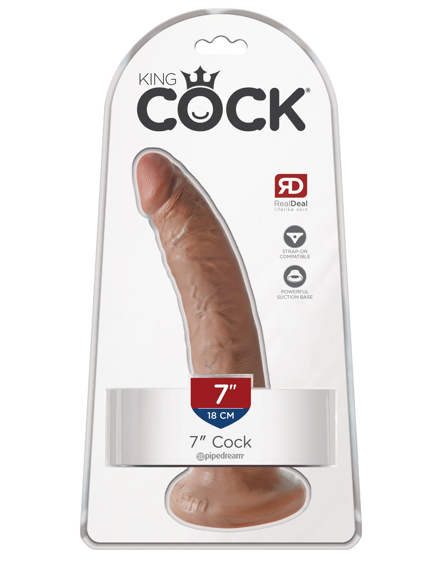 King Cock Realistic Suction Cup Dildo – Flesh