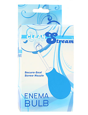 CleanStream 8 oz Anal Douche Bulb – Reusable Blue Enema