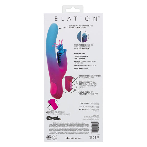 Rechargeable Dual Suction & Vibration Stimulator – Blue