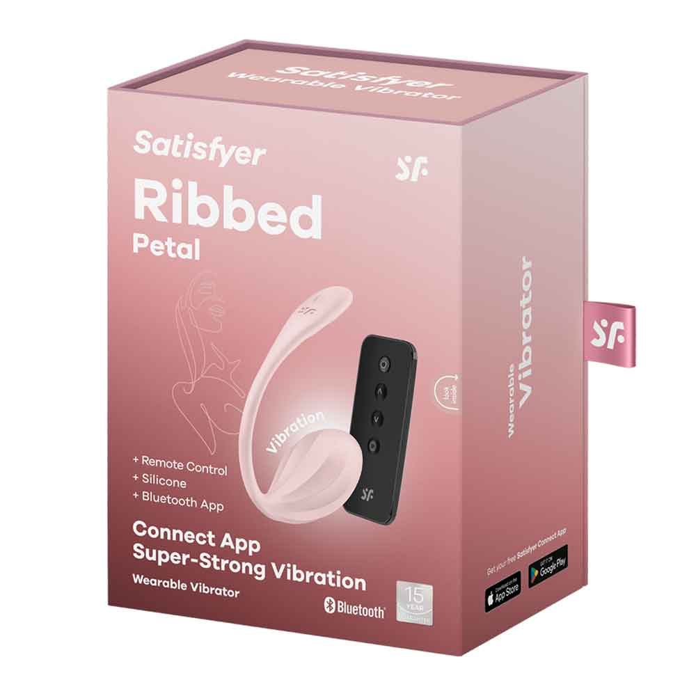 Ribbed Petal Connect App-Controlled G-Spot Vibrator Rechargeable