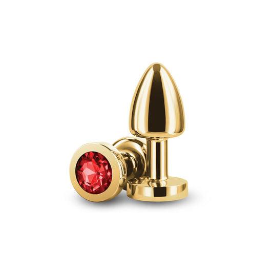 Petite Gold Jeweled Butt Plug
