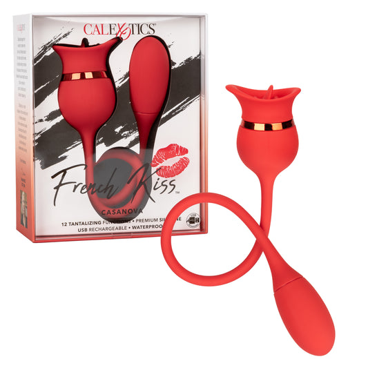 French Kiss Casanova Tongue Vibrator Clitoral Stimulator - Red