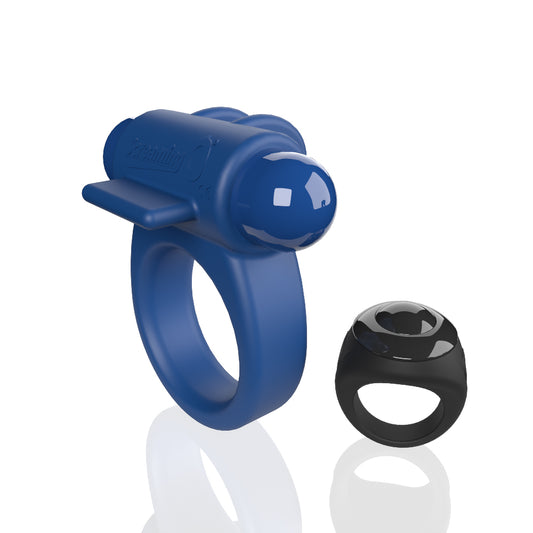 Rechargeable Remote Switch Vibrating Cock Ring – Blue