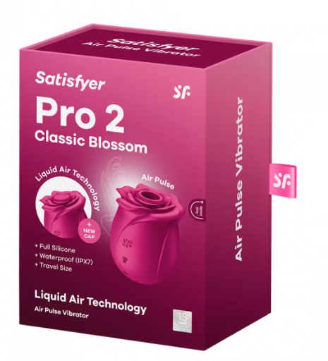 Satisfyer Pro 2 Classic Blossom Air Pulse Clitoral Stimulator – Plum
