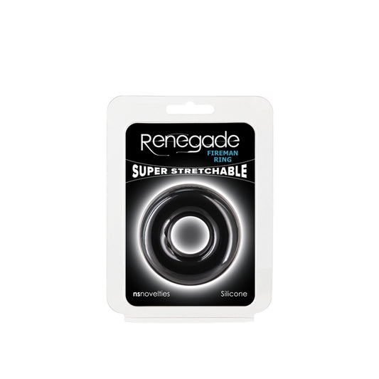Renegade Fireman anillo silicona- Grande Negro