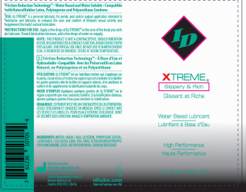 ID Xtreme High Performance Lubricant - 2.2oz Long-Lasting, Friction-Reducing Gel