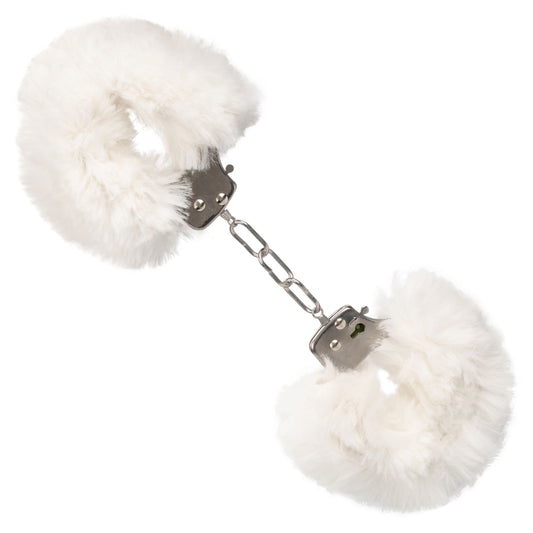 Ultra Fluffy Adjustable Furry Handcuffs - White