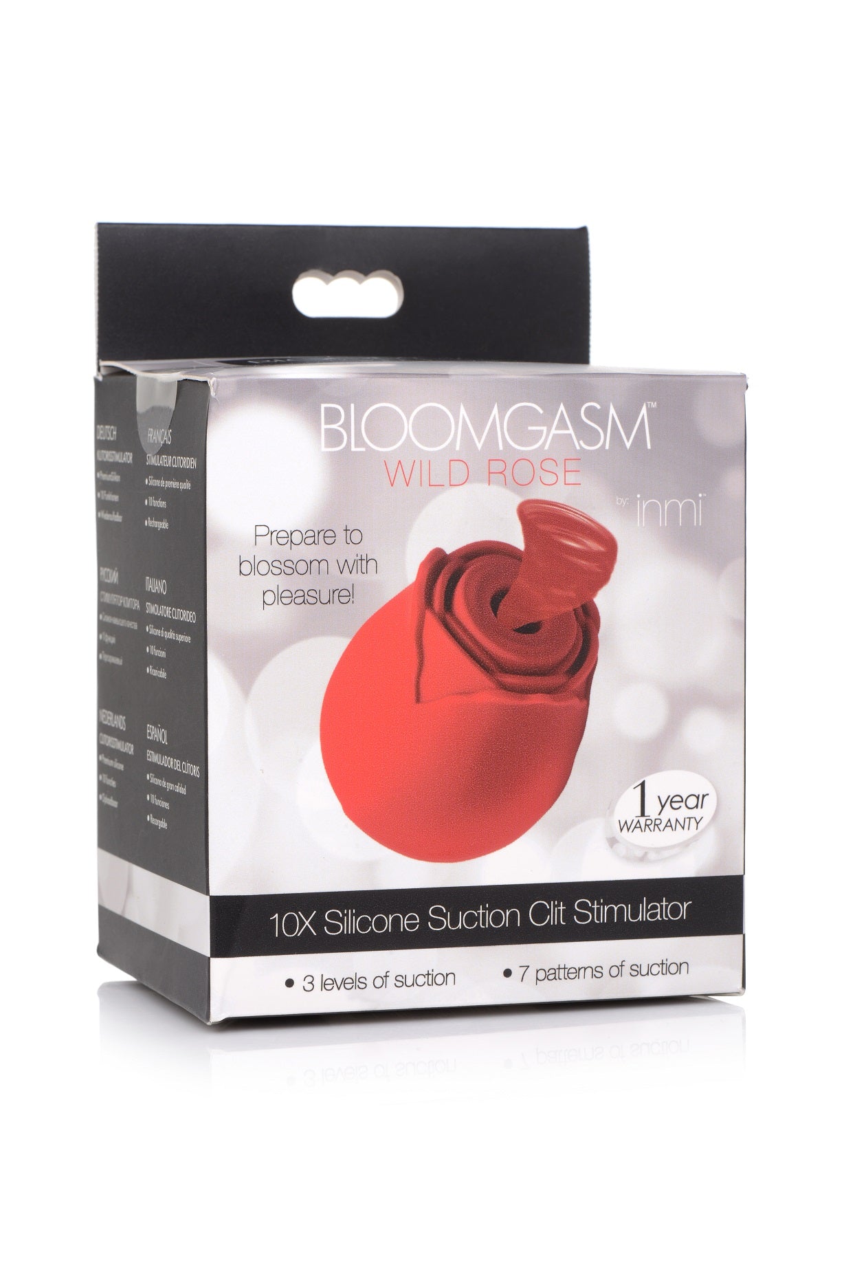 Bloomgasm Wild Rose Clitoral Suction Stimulator - 10-Mode Rechargeable