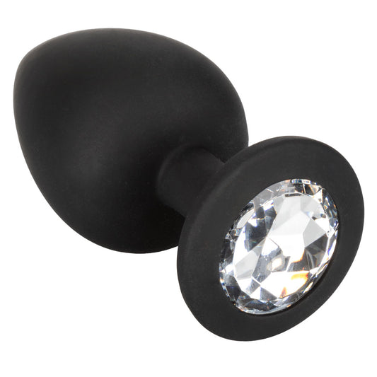Silicone Gem Anal Training Kit - 3-Piece Jeweled Butt Plug Set