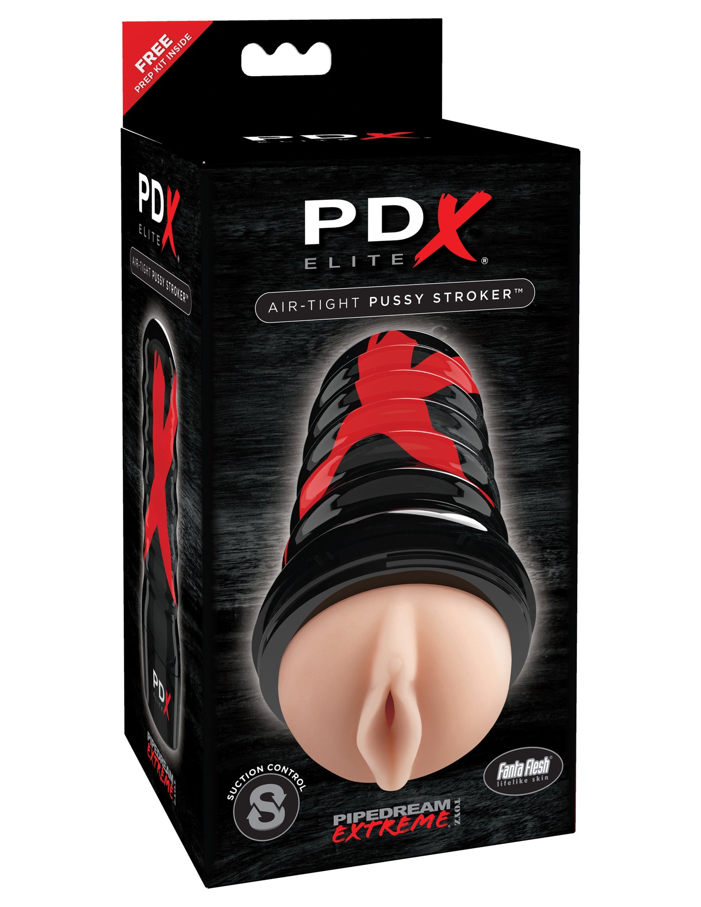 PDX Elite Air-Tight Pussy Stroker - Adjustable Suction Realistic Flesh Masturbator