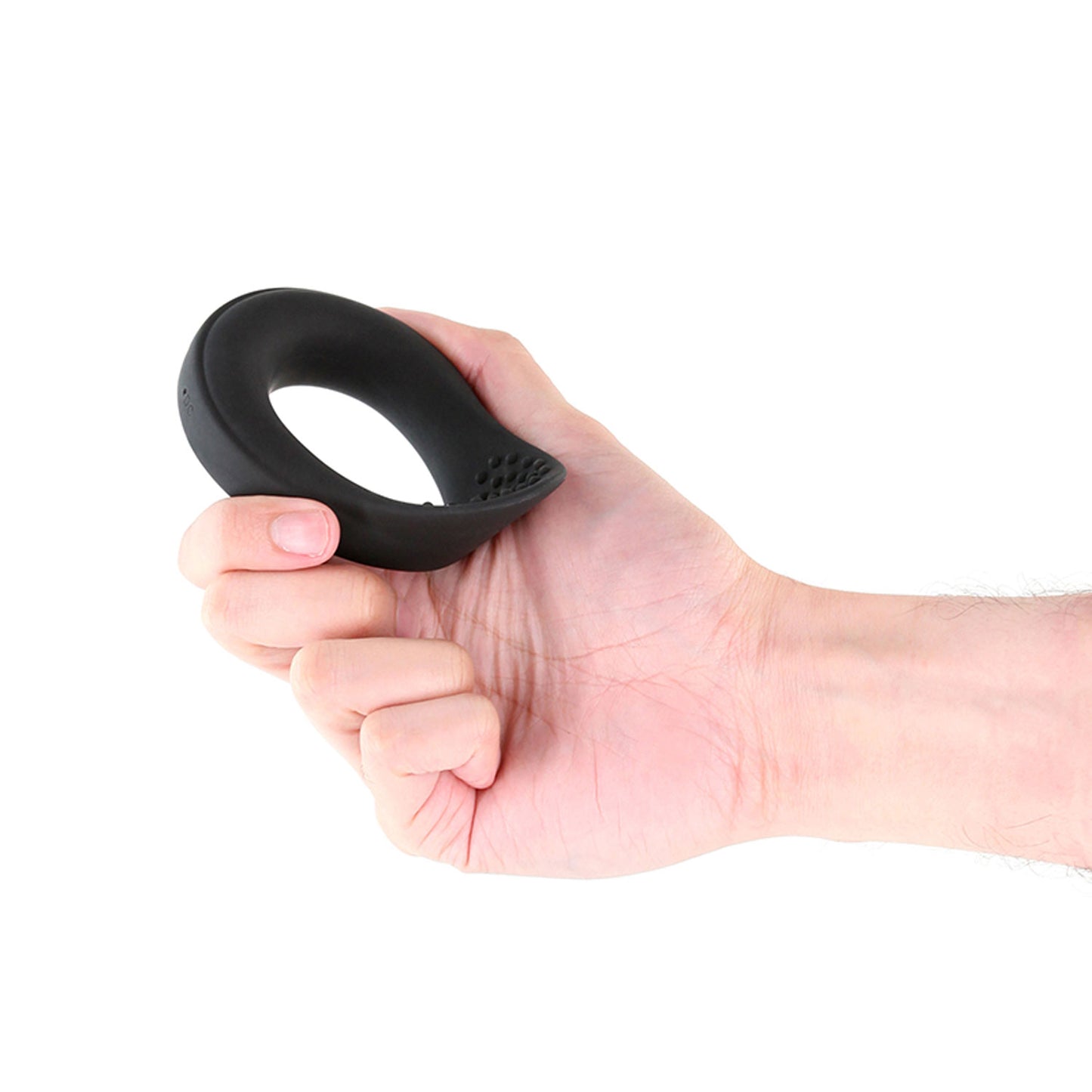Rechargeable Renegade Slider Vibrating Cock Ring – Black