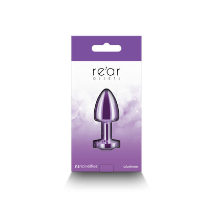 Petite Purple Jeweled Butt Plug – Rear Assets Petite