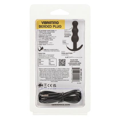 Boundless Vibrating Beaded Butt Plug – 10 Functions