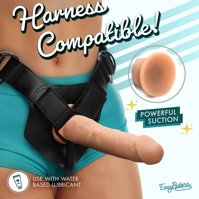 7 Inch Realistic Silicone Dildo with Suction Cup - Easy Riders Medium