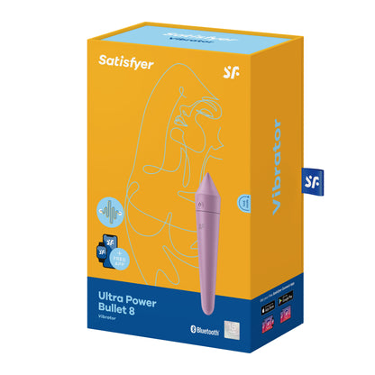 Ultra Power Bullet 8 Lilac App Controlled Bullet Vibrator