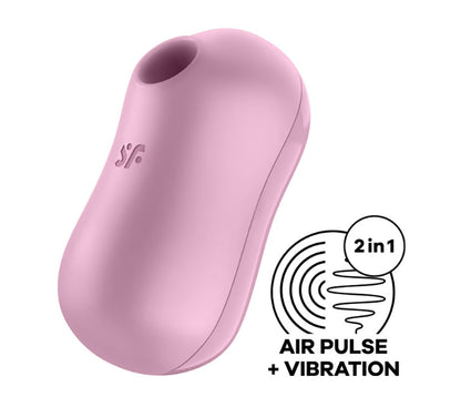 Satisfyer Cotton Candy Air Pulse Clitoral Vibrator + Vibration – Lilac