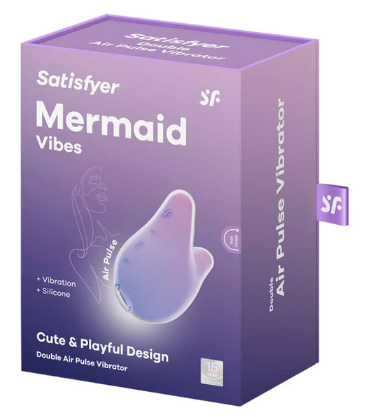 Mermaid Vibes Clitoral Suction Air Pulse Vibrator Rechargeable Waterproof