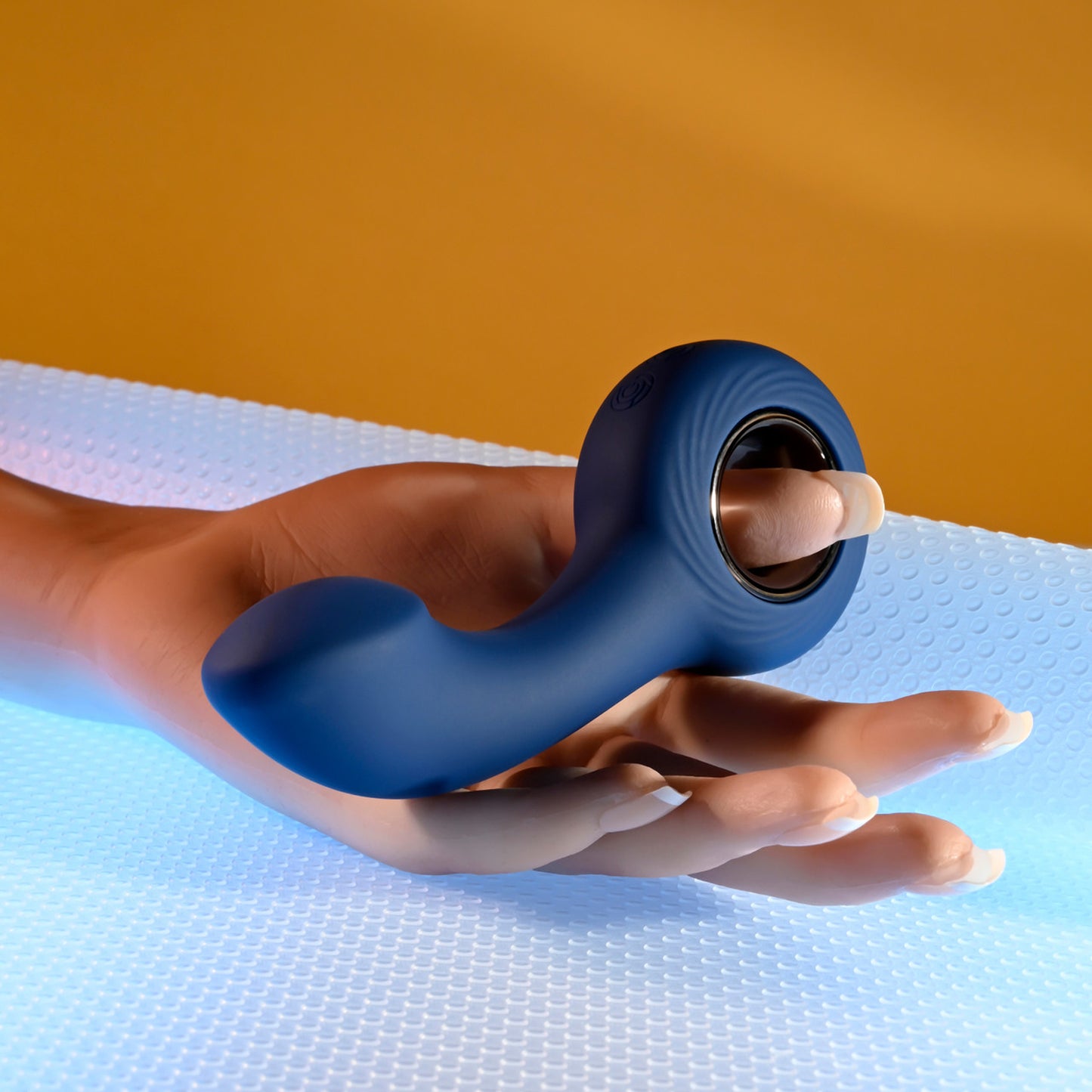 Rechargeable Ergonomic Vibrating Prostate Massager - Purple