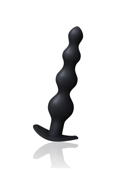 Earth Quaker Rechargeable Vibrating Anal Beads – 12 Modes Black