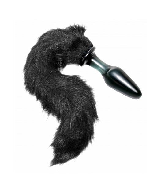 Midnight Fox Glass Plug With Tail