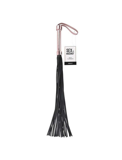 Flogger Brat 30 Falls Suede Flogger - Rose Gold & Black