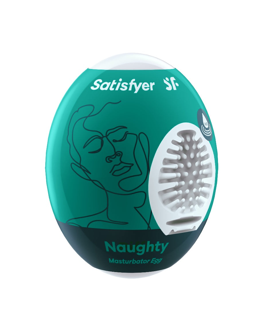 Satisfyer Huevo Masturbador Naughty – Verde Oscuro – Estimulación Traviesa y Discreta