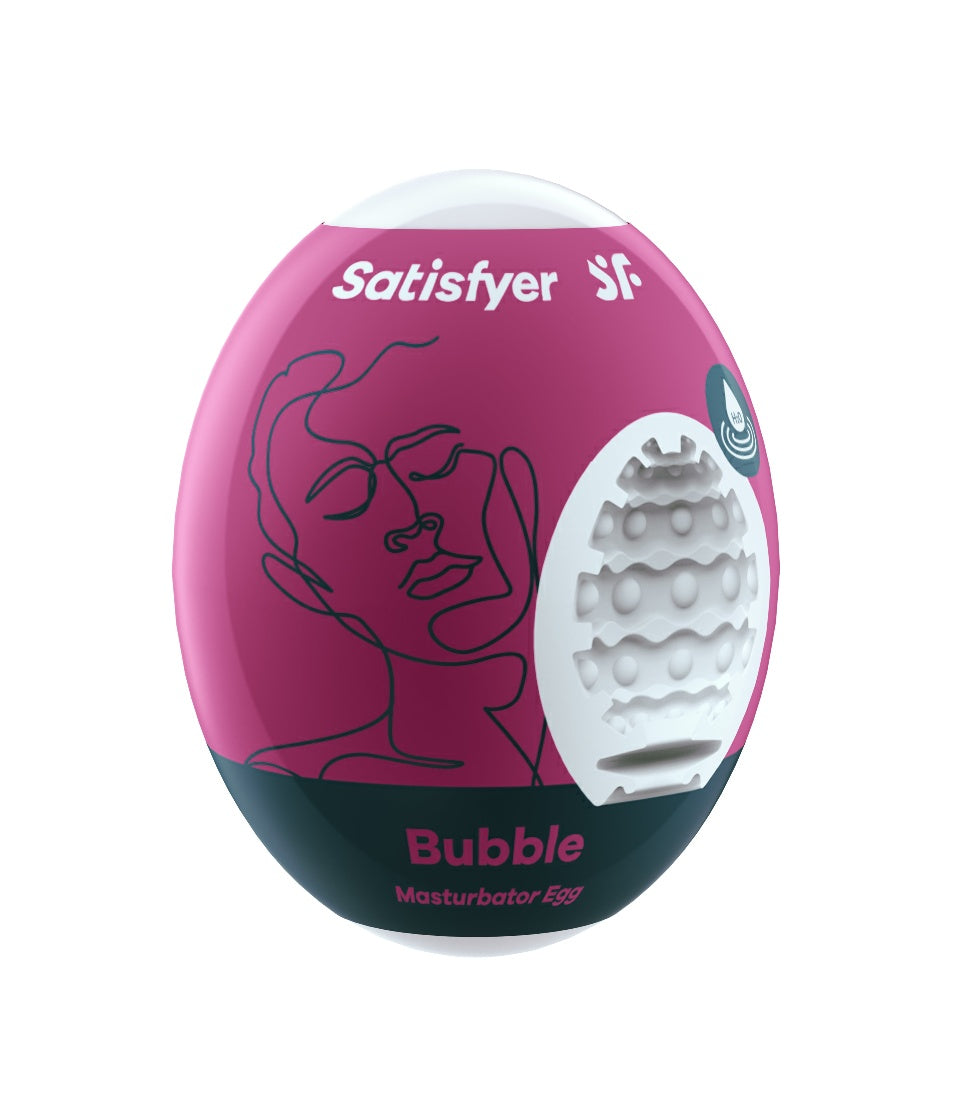 Satisfyer Huevo Masturbador Bubble – Violeta – Sensaciones Burbujeantes y Placer Compacto