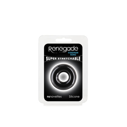 Renegade Fireman Silicone Cock Ring - Black