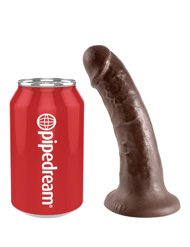 King Cock 8 Inch Realistic Suction Cup Dildo – Brown