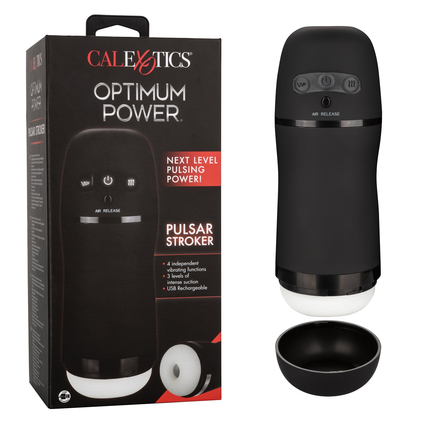 CalExotics Optimum Power Pulsar Suction & Vibration Stroker