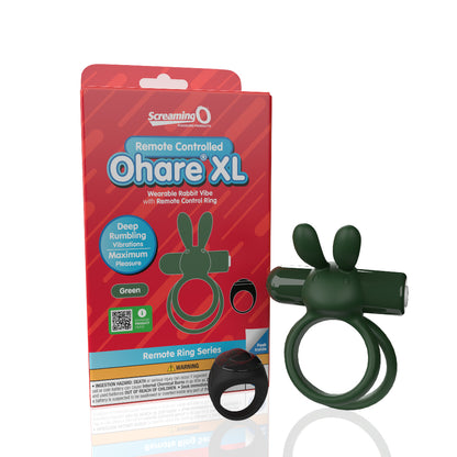 Rechargeable Remote Rabbit Cock Ring XL – Green