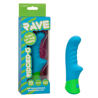 Rave Ridged G-Spot Vibrator Premium Silicone Rechargeable Waterproof