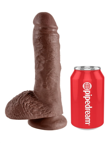 8 Inch Realistic Suction Cup Dildo - King Cock Tan