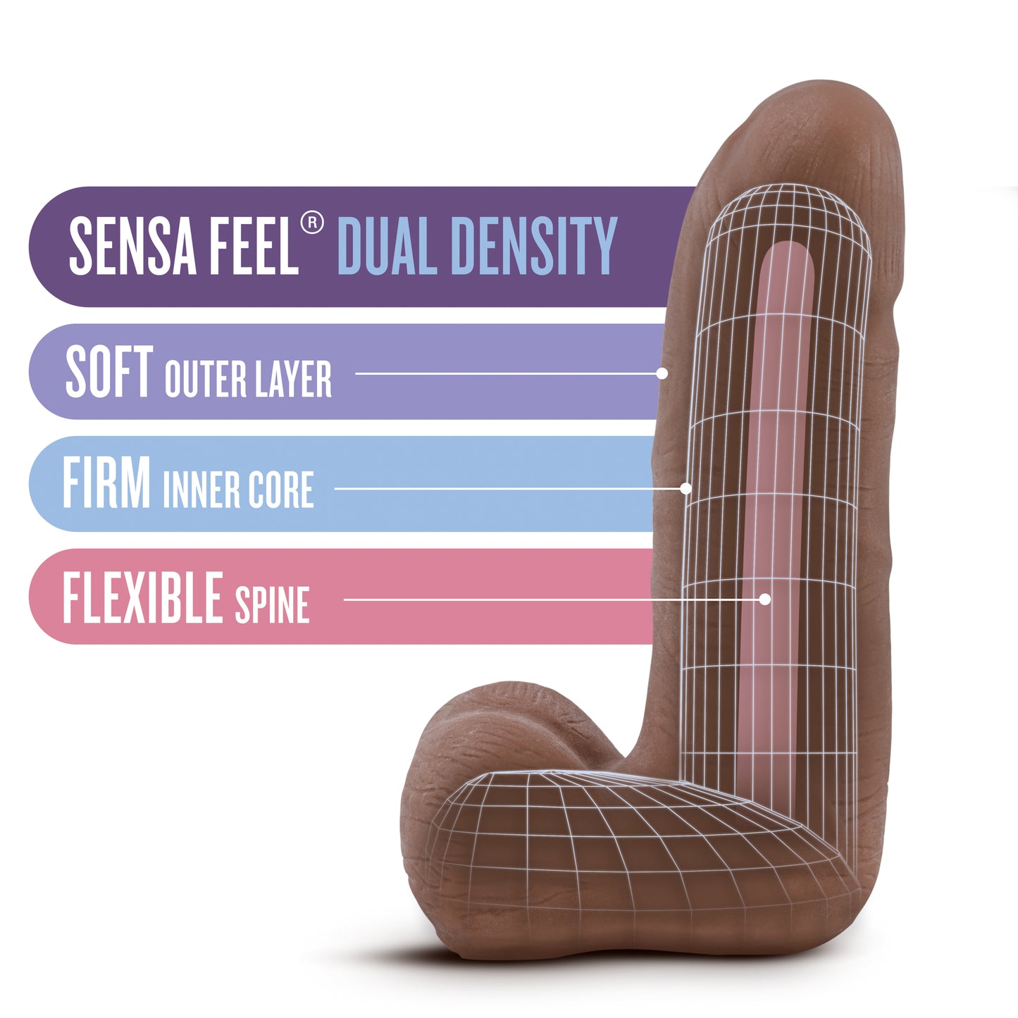 Carlitto Realistic Dildo with Balls 5.5" - Lifelike Textured