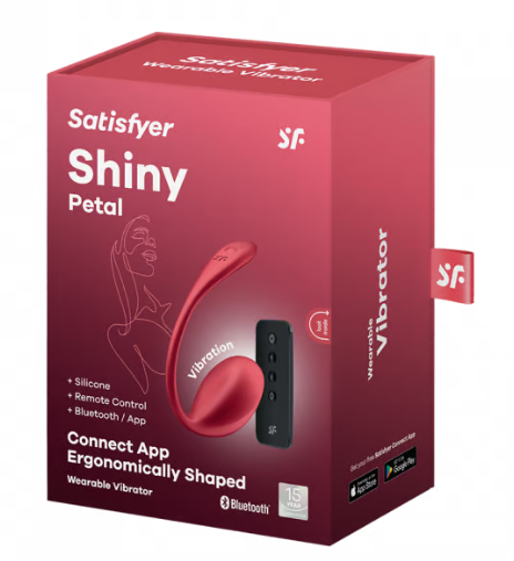 Shiny Petal Connect App Red G-Spot Vibrator